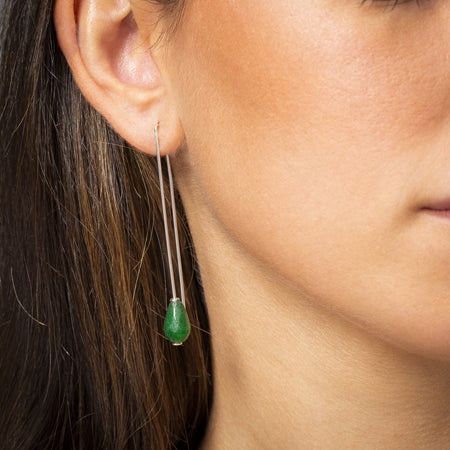 Pendientes Plata y Ágata. PDTH4 - Joaquín Espaliú