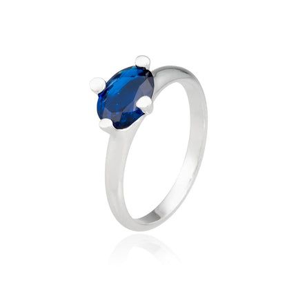 Anillo Plata 925/000. AGCH1. Azul. - Joaquín Espaliú